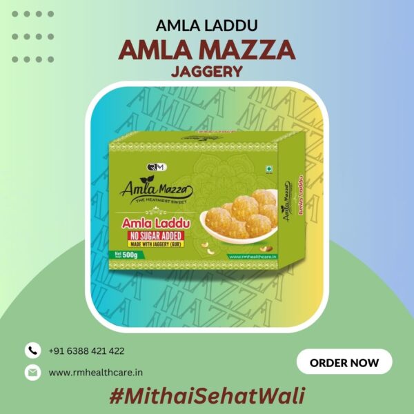Box of Amla Mazza – Healthy Amla Laddu with Jaggery for immunity and digestion